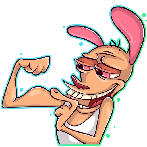 😎 Стикер «Ren Stimpy» для Telegram