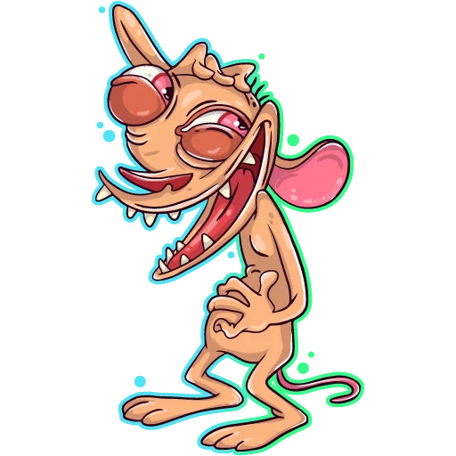 😁 Стикер «Ren Stimpy» для Telegram