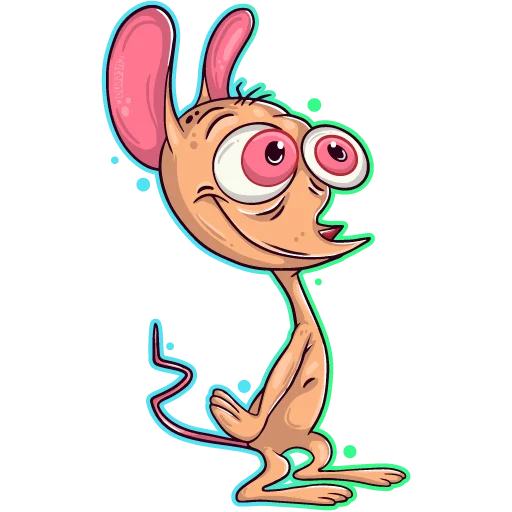 Стикерпак Ren Stimpy для Telegram — скачать