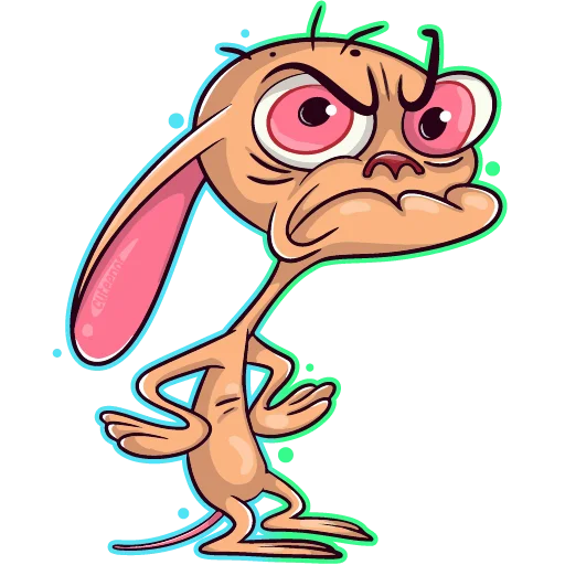 😠 Стикер «Ren Stimpy» для Telegram