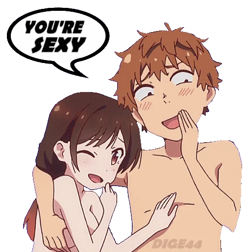 🥰 Стикер «RENT A GIRLFRIEND» для Telegram