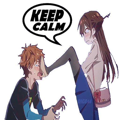 🙌 Стикер «RENT A GIRLFRIEND» для Telegram