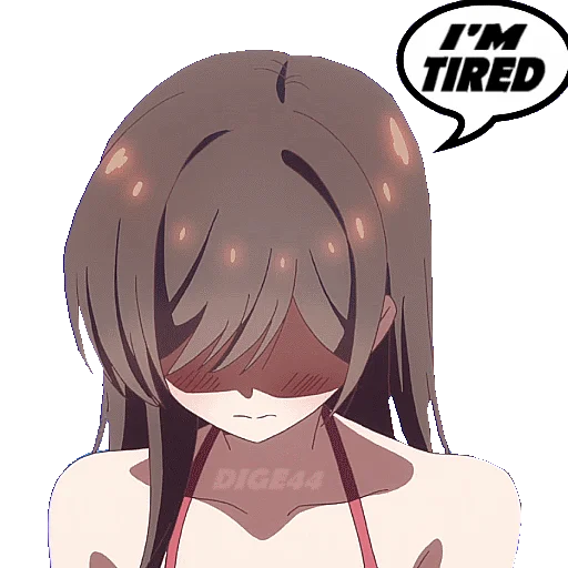 😓 Стикер «RENT A GIRLFRIEND» для Telegram