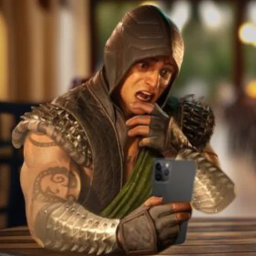 🦎 Стикер «Reptile Mortal Kombat» для Telegram