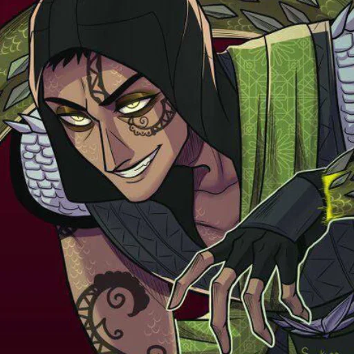 🦎 Стикер «Reptile Mortal Kombat» для Telegram