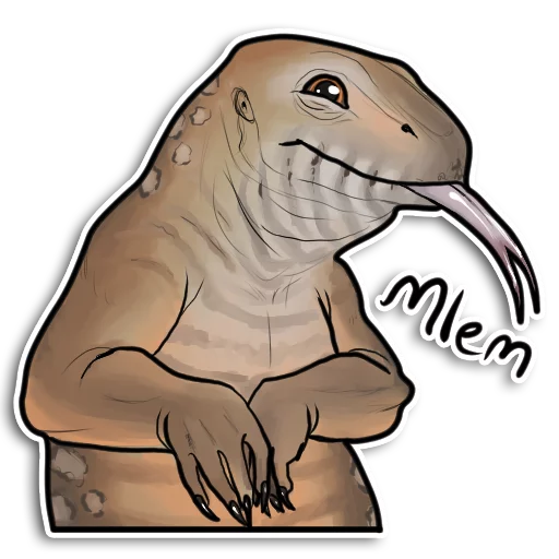 Стикерпак Reptiles для Telegram