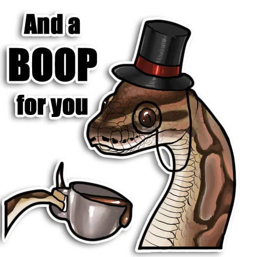🎩 Стикер «Reptiles» для Telegram