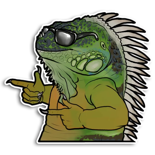😎 Стикер «Reptiles» для Telegram