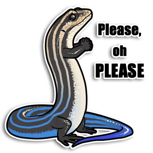 🙏 Стикер «Reptiles» для Telegram