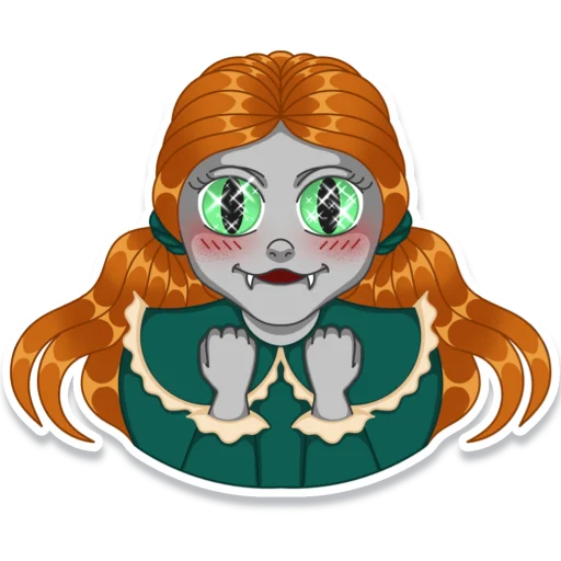 🤩 Стикер «Рептилия Венди» для Telegram