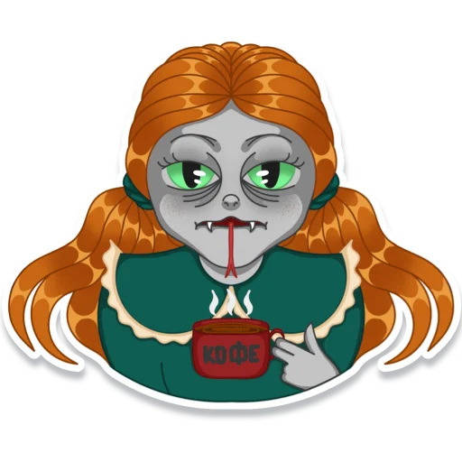 🥱 Стикер «Рептилия Венди» для Telegram