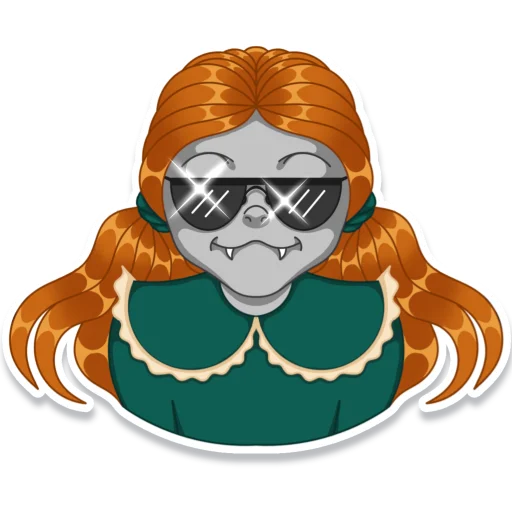 😎 Стикер «Рептилия Венди» для Telegram