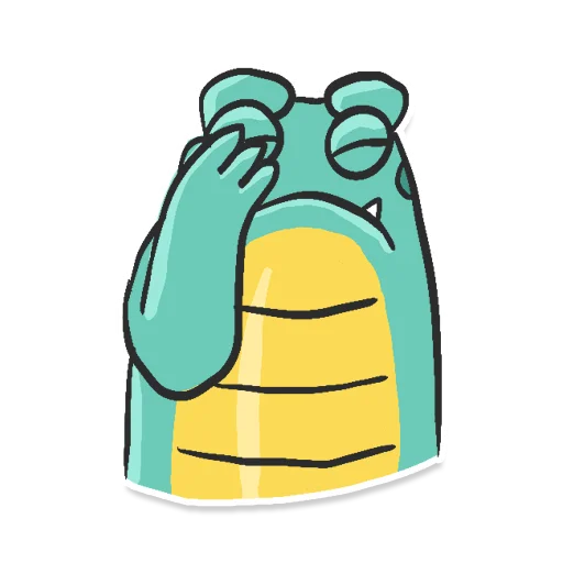 🤦 Стикер «Reptotoad» для Telegram