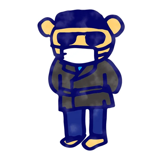 😎 Стикер «Ingress Resistance Bear» для Telegram