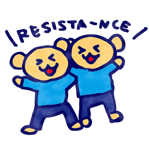🙌 Стикер «Ingress Resistance Bear» для Telegram