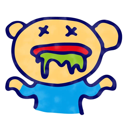 🤮 Стикер «Ingress Resistance Bear» для Telegram