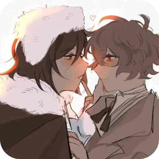 ❤ Стикер «Bungo stray dogs» для Telegram