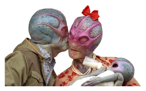 👨‍👩‍👧 Стикер «Resident Alien v2» для Telegram
