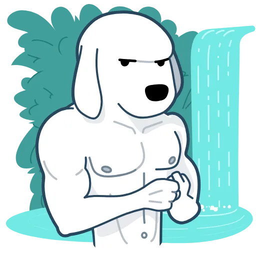 💪 Стикер «Resistance Dog» для Telegram