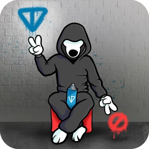 🫥 Стикер «Resistance Dog Art» для Telegram
