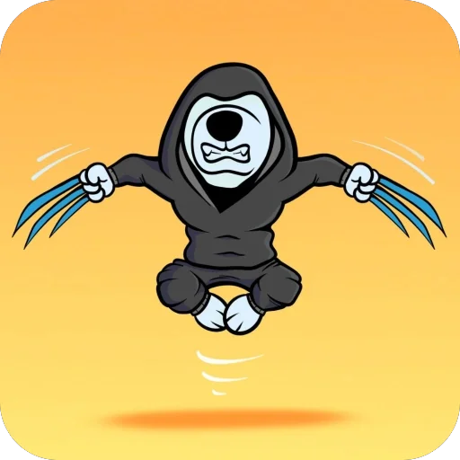 🫥 Стикер «Resistance Dog Art» для Telegram