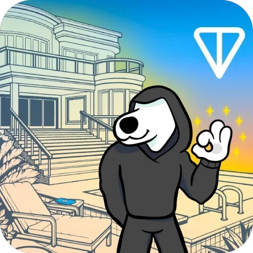 🫥 Стикер «Resistance Dog Art» для Telegram