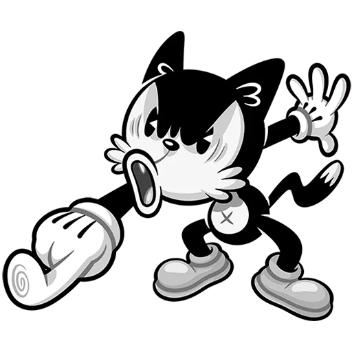 🤬 Стикер «Ретрокот Джо Без Текста» для Telegram