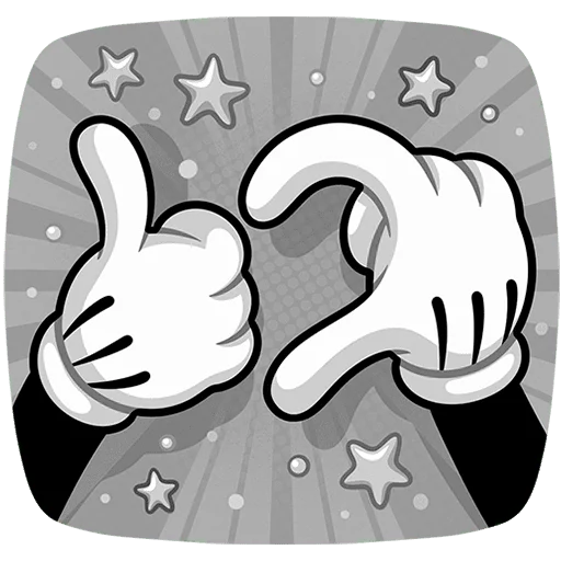 👍 Стикер «Ретрокот Джо Без Текста» для Telegram