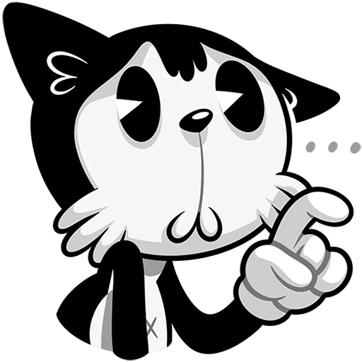 🥺 Стикер «Ретрокот Джо Без Текста» для Telegram