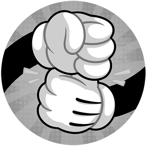 🤝 Стикер «Ретрокот Джо Без Текста» для Telegram