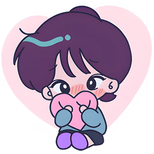 ❤️ Стикер «Ретро чан» для Telegram