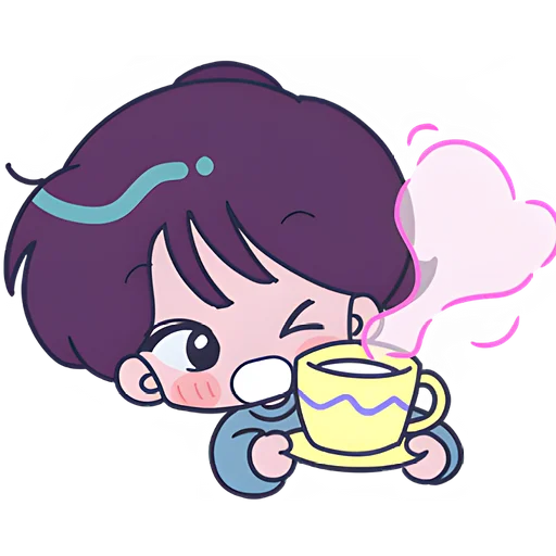 ☕ Стикер «Ретро чан» для Telegram