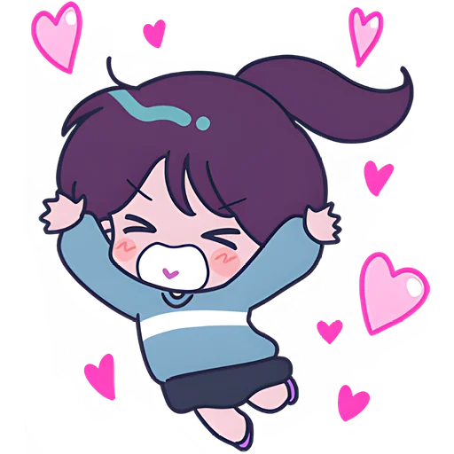 🥰 Стикер «Ретро чан» для Telegram