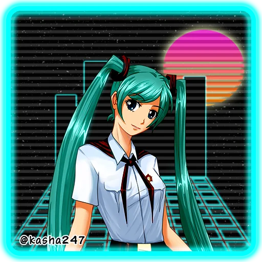 🙂 Стикер «Retro Everlasting Summer Бесконечное лето» для Telegram