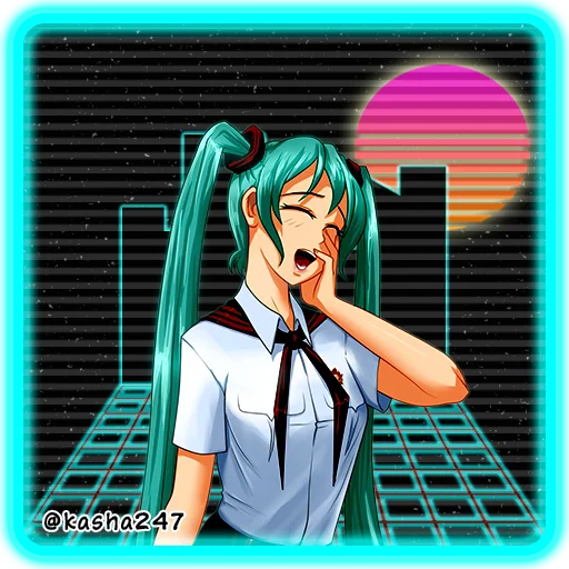 😄 Стикер «Retro Everlasting Summer Бесконечное лето» для Telegram