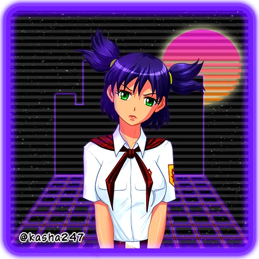 😠 Стикер «Retro Everlasting Summer Бесконечное лето» для Telegram