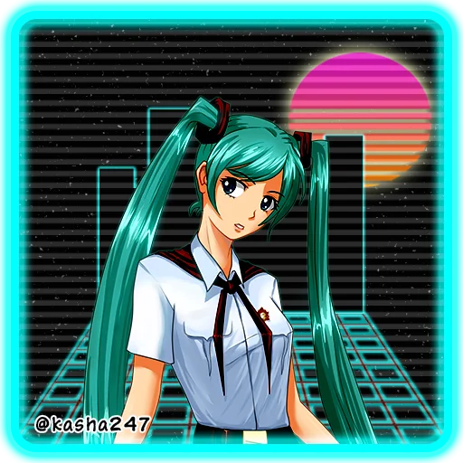 🤨 Стикер «Retro Everlasting Summer Бесконечное лето» для Telegram