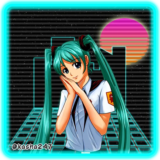 😍 Стикер «Retro Everlasting Summer Бесконечное лето» для Telegram