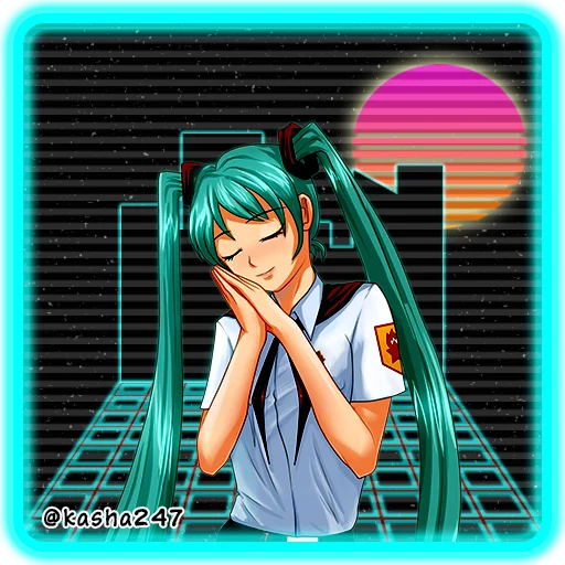 Стикерпак Retro Everlasting Summer Бесконечное лето для Telegram