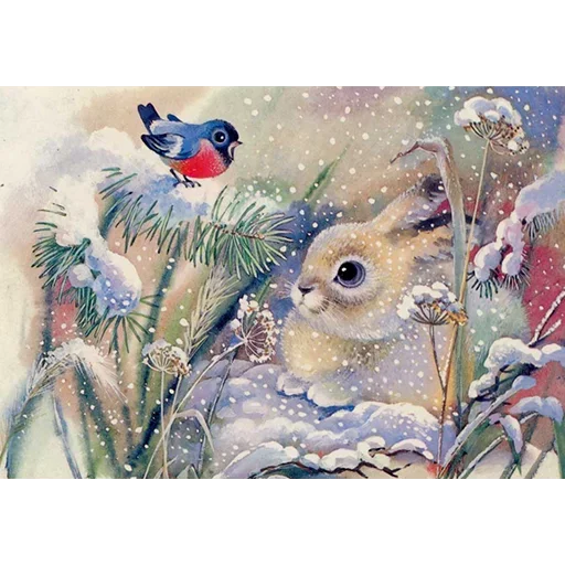 🎄 Стикер «Ретро Открытки» для Telegram