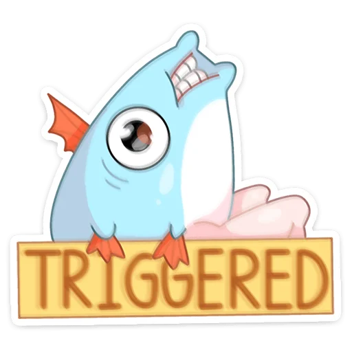 😡 Стикер «Реверсивная русалка» для Telegram