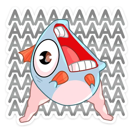 😱 Стикер «Реверсивная русалка» для Telegram