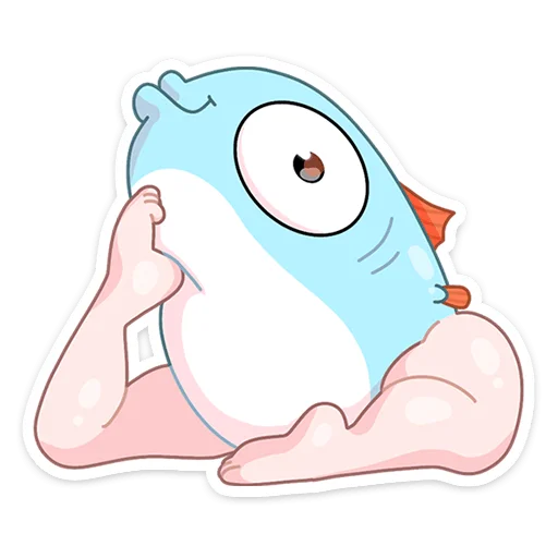 🤔 Стикер «Реверсивная русалка» для Telegram
