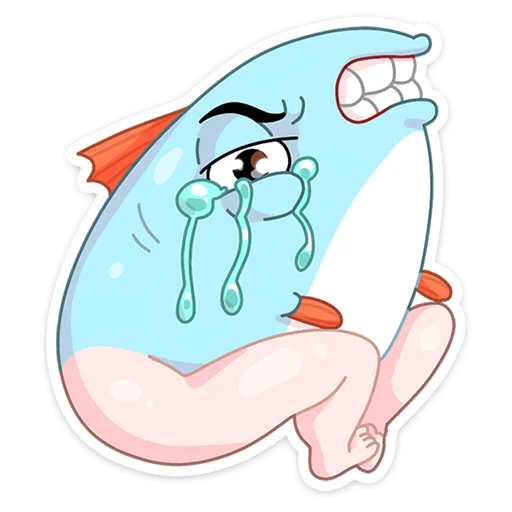 😭 Стикер «Реверсивная русалка» для Telegram