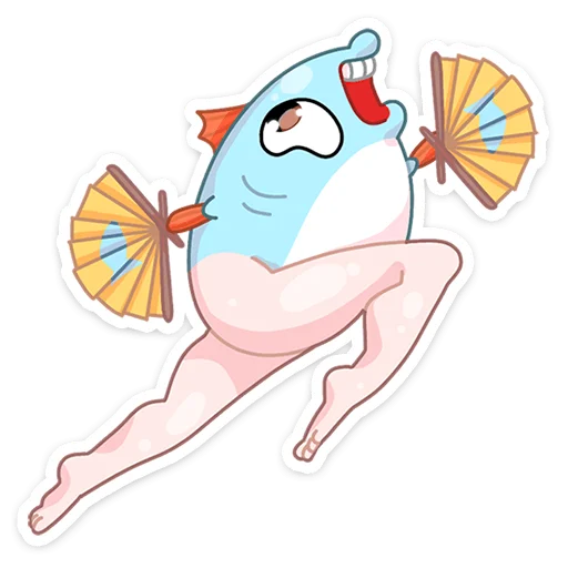 💃 Стикер «Реверсивная русалка» для Telegram