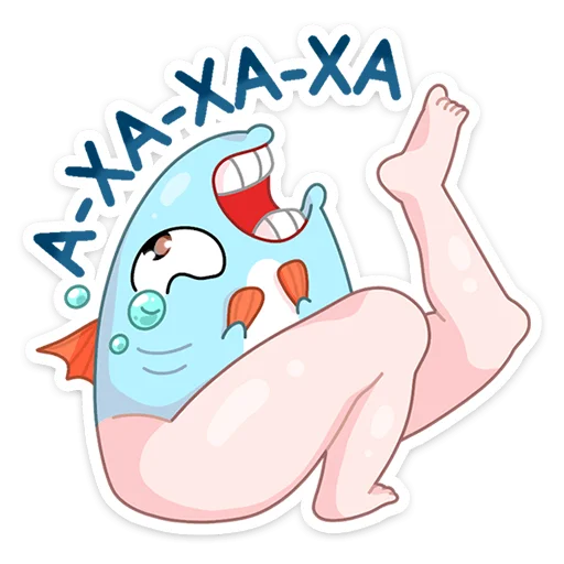😂 Стикер «Реверсивная русалка» для Telegram