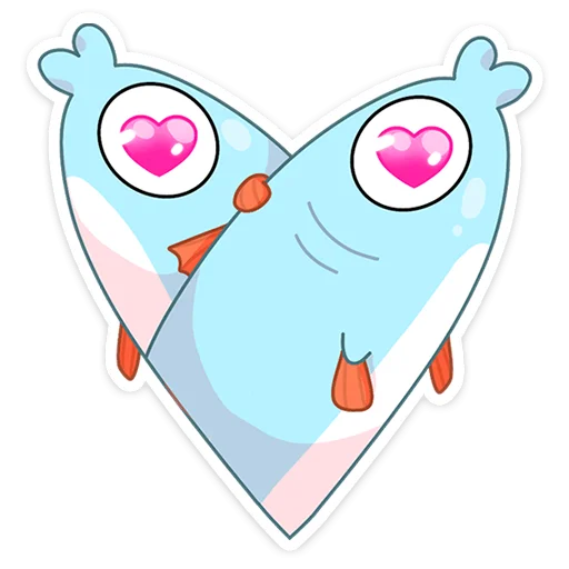 ❤️ Стикер «Реверсивная русалка» для Telegram
