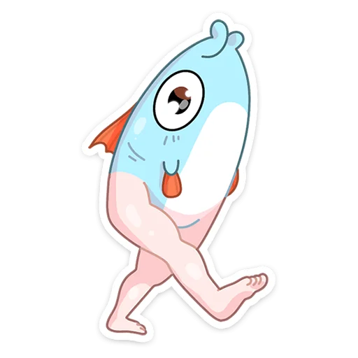 🚶‍♂️ Стикер «Реверсивная русалка» для Telegram