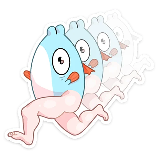🏃‍♂️ Стикер «Реверсивная русалка» для Telegram