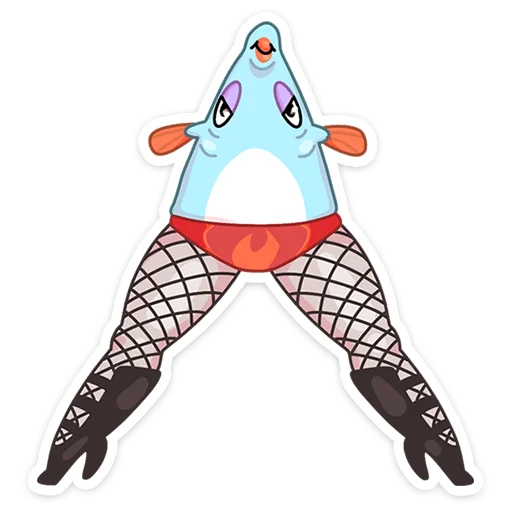 🍑 Стикер «Реверсивная русалка» для Telegram